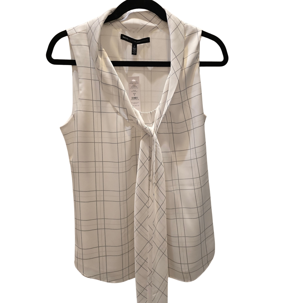 Women's Sleeveless Plaid Top